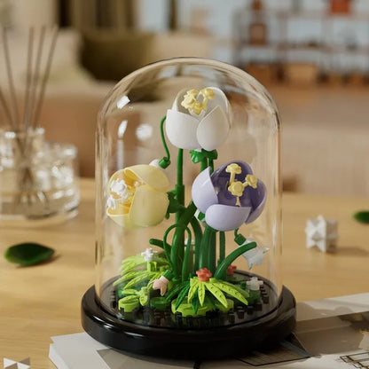 DIY Bloom Light-Up Glass Dome